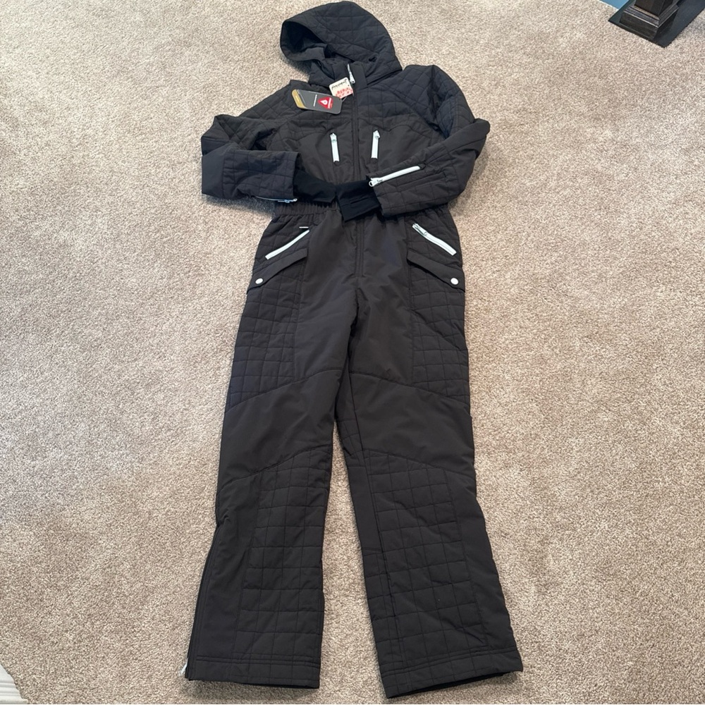 FP Movement by Free People Black Ski One-Piece Snow Jumpsuit